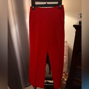 Worthington Vibrant Red Wide Leg Pants